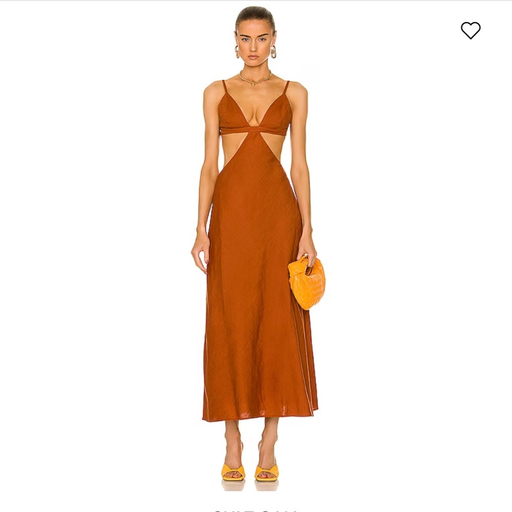 NWT Cult Gaia Selah Cut-out Amber Maxi Dress $558